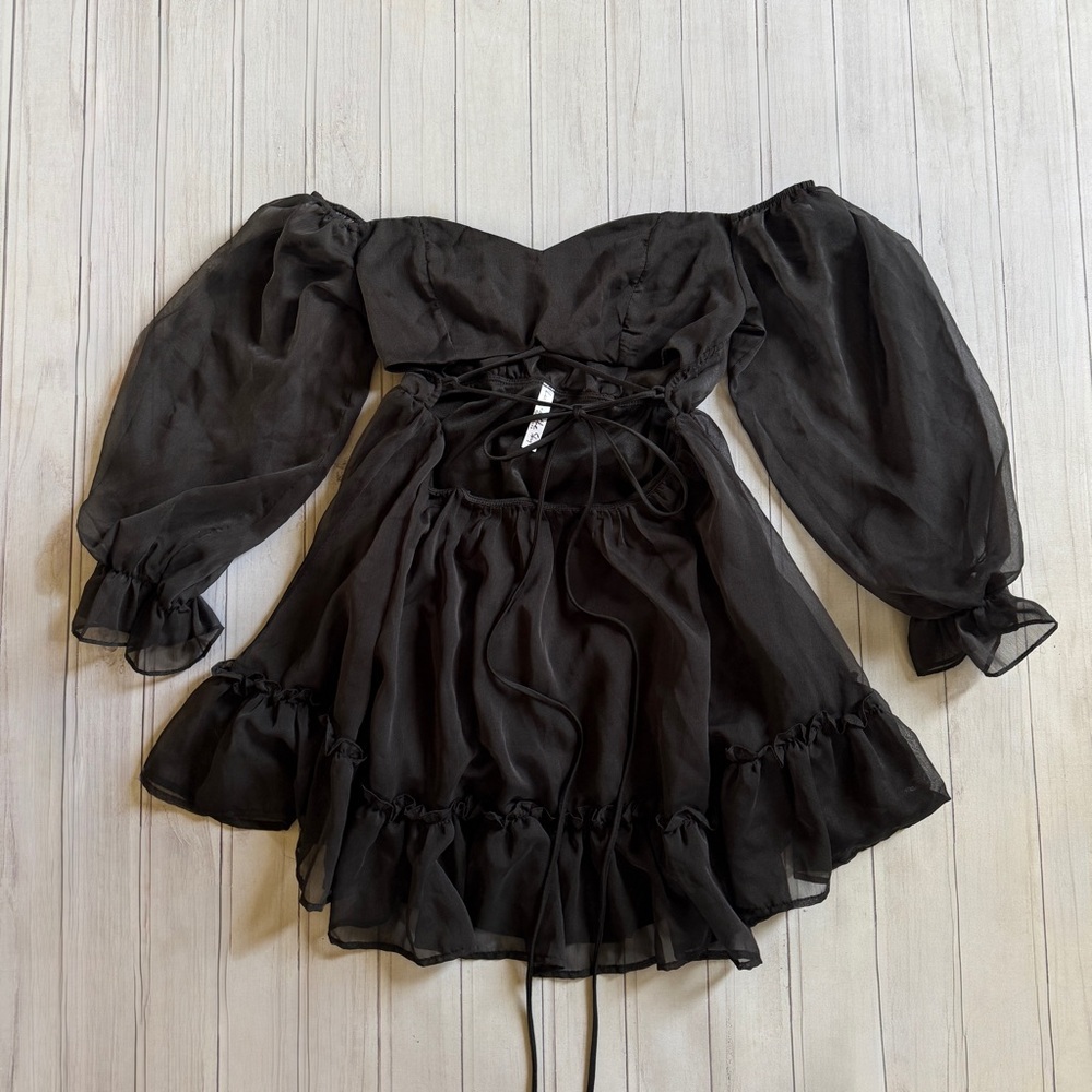Lucy in the Sky Black Mini Dress